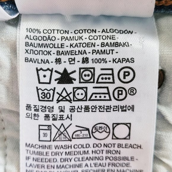 Levi's - Blue Wedgie Icon Straight Jeans In Partner in Crime Wash - Size 26 - Picture 9 of 13